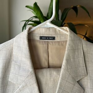 Bernini Beverly Hills 3-Piece 100% Linen Suit - Men’s (Made in Italy)